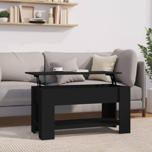 vidaXL Couchtisch Schwarz 101x49x52 cm Holzwerkstoff