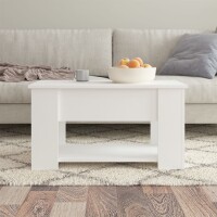 vidaXL Couchtisch Wei&szlig; 79x49x41 cm Holzwerkstoff