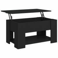 vidaXL Couchtisch Schwarz 79x49x41 cm Holzwerkstoff