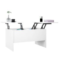 vidaXL Couchtisch Weiß 80x50x42,5 cm Holzwerkstoff