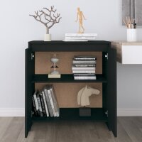 vidaXL Sideboard Schwarz 70x41x75 cm Holzwerkstoff