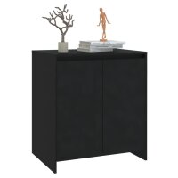 vidaXL Sideboard Schwarz 70x41x75 cm Holzwerkstoff