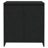 vidaXL Sideboard Schwarz 70x41x75 cm Holzwerkstoff