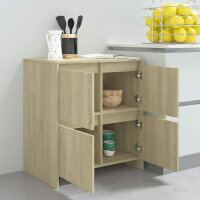 vidaXL Sideboard Sonoma-Eiche 70x41x75 cm Holzwerkstoff