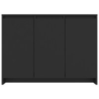 vidaXL Sideboard Schwarz 102x33x75 cm Holzwerkstoff