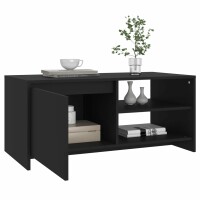 vidaXL Couchtisch Schwarz 102x50x45 cm Holzwerkstoff