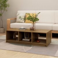 vidaXL Couchtisch Honigbraun 110x50x34 cm Massivholz Kiefer