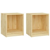 vidaXL Nachttische 2 Stk. 35,5x33,5x41,5 cm Massivholz...