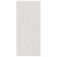 vidaXL Beistellschrank Weiß 35,5x33,5x76 cm Massivholz Kiefer