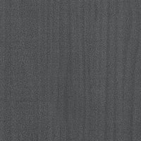 vidaXL Beistellschrank Grau 35,5x33,5x76 cm Massivholz Kiefer