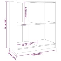 vidaXL Sideboard Honigbraun 70x33x76 cm Massivholz Kiefer