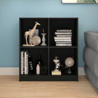 vidaXL Sideboard Schwarz 70x33x76 cm Massivholz Kiefer