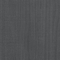 vidaXL Massivholzbett Grau Kiefer 90x200 cm