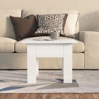 vidaXL Couchtisch Hochglanz-Wei&szlig; 55x55x42 cm Holzwerkstoff