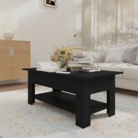 vidaXL Couchtisch Schwarz 102x55x42 cm Holzwerkstoff