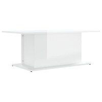 vidaXL Couchtisch Hochglanz-Weiß 102x55,5x40 cm...