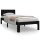 vidaXL Massivholzbett Schwarz 75x190 cm 2FT6 Small Single