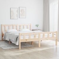 vidaXL Massivholzbett 150x200 cm 5FT King Size