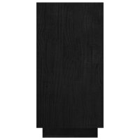 vidaXL B&uuml;cherregal Schwarz 80x35x71 cm Massivholz Kiefer