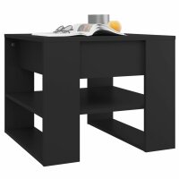 vidaXL Couchtisch Schwarz 55,5x55x45 cm Holzwerkstoff