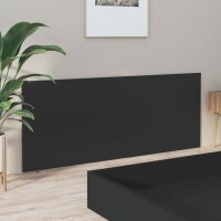 vidaXL Kopfteil Schwarz 200x1,5x80 cm Holzwerkstoff