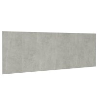 vidaXL Kopfteil Betongrau 240x1,5x80 cm Holzwerkstoff