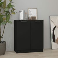 vidaXL Sideboard Schwarz 60x30x70 cm Holzwerkstoff