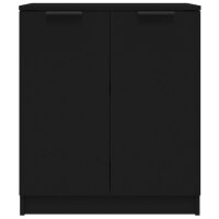 vidaXL Sideboard Schwarz 60x30x70 cm Holzwerkstoff