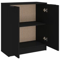 vidaXL Sideboard Schwarz 60x30x70 cm Holzwerkstoff