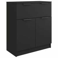 vidaXL Sideboard Schwarz 60x30x70 cm Holzwerkstoff