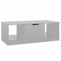 vidaXL Couchtisch Hochglanz-Weiß 102x50x36 cm...