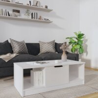 vidaXL Couchtisch Hochglanz-Weiß 102x50x36 cm...