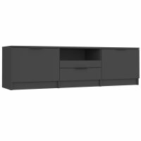 vidaXL TV-Schrank Schwarz 140x35x40 cm Holzwerkstoff