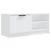 vidaXL TV-Schrank Weiß 80x35x36,5 cm Holzwerkstoff