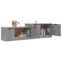 vidaXL TV-Schrank Betongrau 158,5x36x45 cm Holzwerkstoff