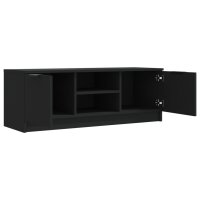 vidaXL TV-Schrank Schwarz 102x35x36,5 cm Holzwerkstoff