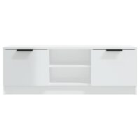 vidaXL TV-Schrank Hochglanz-Wei&szlig; 102x35x36,5 cm Holzwerkstoff