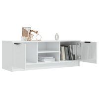 vidaXL TV-Schrank Hochglanz-Wei&szlig; 102x35x36,5 cm Holzwerkstoff