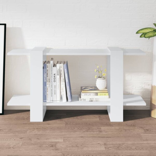 vidaXL B&uuml;cherregal Wei&szlig; 100x30x51 cm Holzwerkstoff