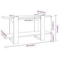 vidaXL B&uuml;cherregal Wei&szlig; 100x30x51 cm Holzwerkstoff