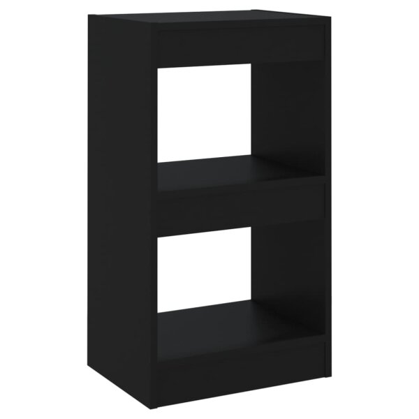 vidaXL Bücherregal/Raumteiler Schwarz 40×30×72cm