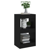 vidaXL Bücherregal/Raumteiler Schwarz 40×30×72cm