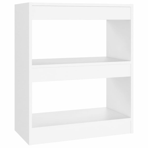 vidaXL Bücherregal/Raumteiler Weiß 60x30x72 cm