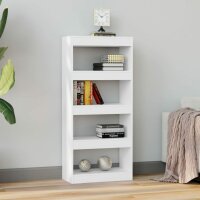 vidaXL Bücherregal/Raumteiler Weiß 60x30x135 cm Holzwerkstoff