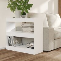 vidaXL Bücherregal/Raumteiler Weiß 80x30x72 cm