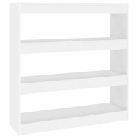 vidaXL Bücherregal/Raumteiler Weiß 100x30x103 cm