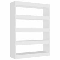 vidaXL Bücherregal/Raumteiler Weiß 100x30x135 cm