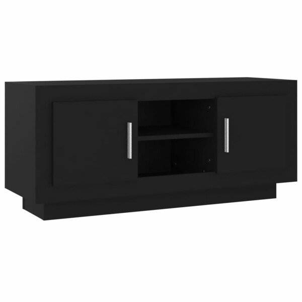 vidaXL TV-Schrank Schwarz 102x35x45 cm Holzwerkstoff