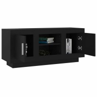 vidaXL TV-Schrank Schwarz 102x35x45 cm Holzwerkstoff