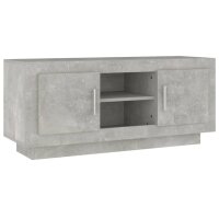 vidaXL TV-Schrank Betongrau 102x35x45 cm Holzwerkstoff